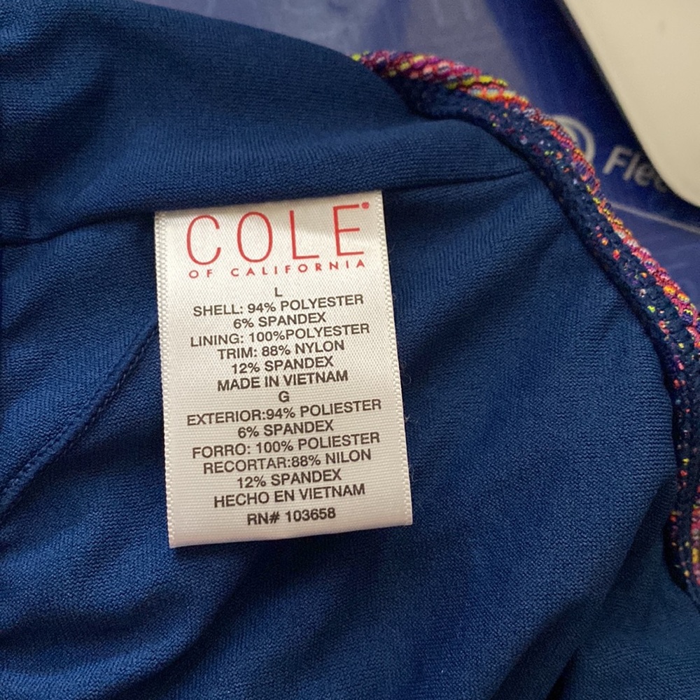 Cole Of California, halter top Tankini bathing suit .... - Picture 6 of 7